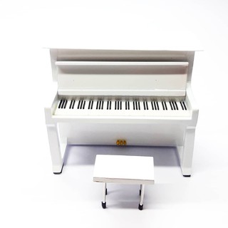 Piano clásico miniatura blanco