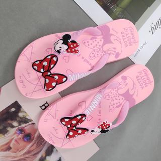 3 colores tamaño 36-39 Disney niñas zapatillas uso doméstico mujeres desgaste encantador chanclas de moda suave playa chanclas (3)