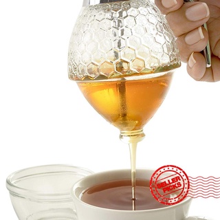 dispensador de jarabe de miel acrílico de cocina exprimir botella titular de abeja goteo taza dispensador contenedor k1t8