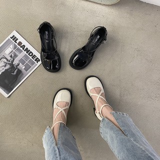 Mary Jane mujer verano sección delgada 2021 nuevo Hepburn retro temperamento estilo británico tacón alto Lolita jk zapatos (1)