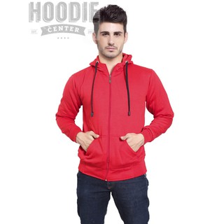 Hombres chaquetas de los hombres chaquetas Distro Premium M0N9 sudadera con capucha cremallera rojo