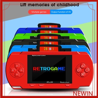 Consola de juegos portátil COD Classic Retro PVP de 8 bits Mini nostálgica consola de juegos para niños 132 Plus 28 cartas NEWIN