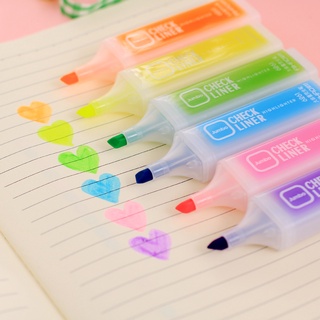 Lindos colores dulces resaltadores bolígrafos marcadores Kawaii papelería suministros escolares