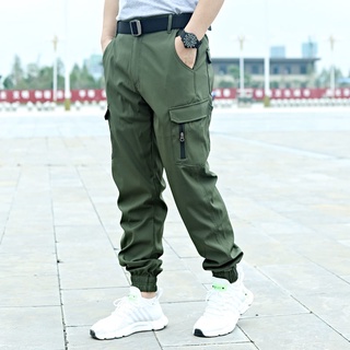 Pantalones de hombre pantalones masculinos Beam pierna pantalones al aire libre impermeable (4)