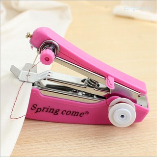 zong mini portátil práctico puntada de mano ropa rápida máquina de coser portátil inalámbrico mini de mano ropa máquina de coser (color: multicolor) ama