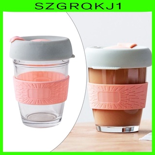 [NANA] 350 ml taza de café reutilizable frío/calor de vidrio botella de agua portátil para amigos