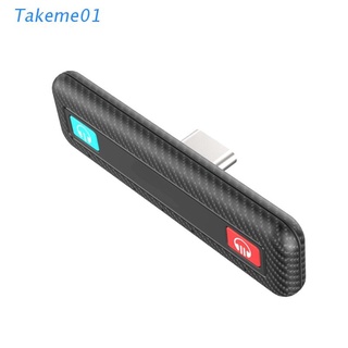TAK Bluetooth-compatible 5.0 Adapter Type-C -Audio Base Holder Converter Supports Headset Connection For NS Switch/Switch Lite/PS4