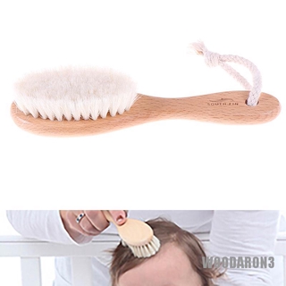 [COD] cepillo de madera con mango de bebé cepillo de pelo recién nacido cepillo de pelo bebé peine masajeador de cabeza