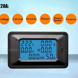 20a 100A AC 110 220V vatiosímetro medidor voltímetro amperímetro Monitor de potencia Digital medidor de potencia ( (1)