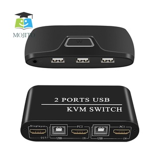 MOJITO 2 En 1 HD 4K HDMI Compatible KVM Interruptor De 2 Puertos USB Teclado Ratón Divisor