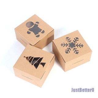 [JSB] 8 cajas de papel Kraft de navidad para galletas, bolsas de embalaje de alimentos, DGA