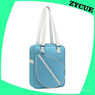 Auténtico En stock [ZYCUE] Large Tennis Racket Shoulder Bag Handbag Lightweight for Squash Racquet