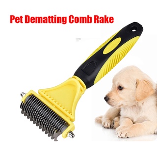 [Glowing] cepillo profesional para perros desmatándose suavemente eficiente y seguro peine de mascotas rastrillo elimina brillantebrightlycool (4)