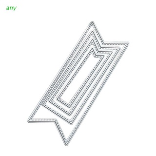 any Carbon Steel Dotted Line Flag Cutting Die Embossing Stencil Template Mold DIY Paper Art Craft Scrapbook Bookmark Greeting Card Decor
