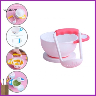 [Vip] Práctico bebé molinos de alimentos tazón bebé suplemento alimenticio preparación tazón de molienda tazón ahorro de mano de obra para el hogar
