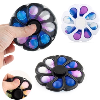 Simple Dimple Spinner Push Pop Fidget Juguete Anti Estrés Alivio De Ansiedad Sensorial De Juguetes Para Niños Y Adultos