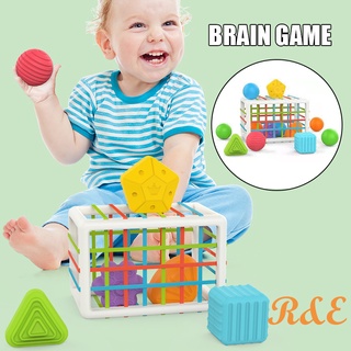 juguete de clasificación en forma de bebé con banda elástica para reconocimiento de color/juguete sensorial de destreza fina para niños/educación preescolar