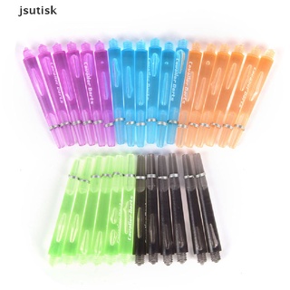 jsutisk 6pcs 5 colores ejes de dardos de nailon accesorios de dardos 45 mm con anillo o 2ba rosca mx