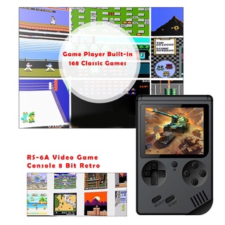 mejor consola de videojuegos rs-6a de 8 bits reproductor de juegos retro incorporado 168 juegos clásicos