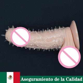［Entrega Rápida］ Transparent Sex Goods Male Use Condoms Ejaculation Delay Penis Sleeve Sex Toys Versión Mundial (2)