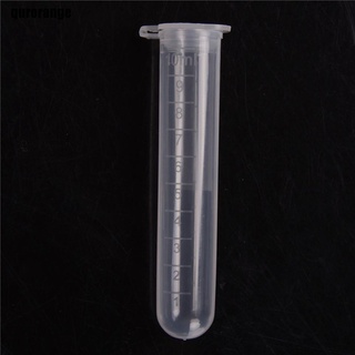 qurorange 20Pcs 10ml plástico centrífugo laboratorio tubo de prueba Vial recipiente de muestra con tapa MIN