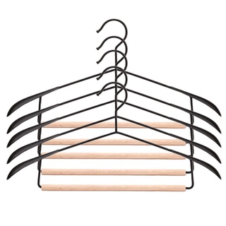 Colgador De closet integrado Para armario pantalones/perchero De hombro ancho sin costuras L