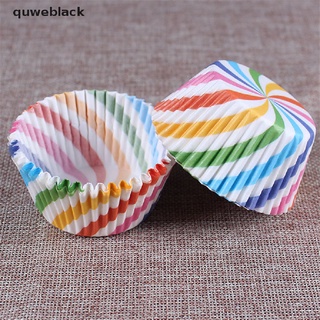 quweblack - tazas de papel para magdalenas de colores (100 unidades)