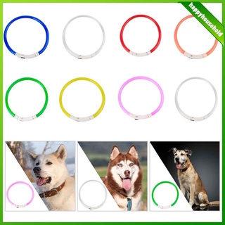 Collar De Perro LED Intermitente Light-up Glow Correa USB Recargable Brillante Luminoso Para Perros Medianos Y Pequeños ,