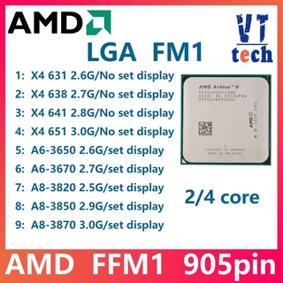 Amd Athlon Ii X4 631 638 641 651k Fm1 A6 3650 A8 3820 A8 3850 A8 3870 Quad-Core Cpu escritorio X4 641 2.8g Cpu