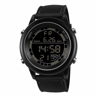 Sanda Men Electronic Wrist Watches Waterproof Dual Display Analog Digital LED(fyrty34546.mx)
