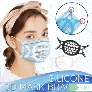 Soporte de máscara 3D de silicona suave soporte interno auxiliar respirador YIMI