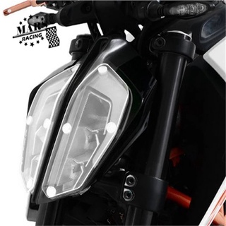 Protector de pantalla de faro de motocicleta cubierta de lente protectora escudo de faro para KTM DUKE 125 DUKE 390 2017-2018 DUKE 790 2018 ktm 125 duke 390 duke 17-18 790duke 18