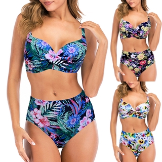 Leiter_mujeres acolchado Push-up sujetador Bikini conjunto traje de baño traje de baño trajes de baño ropa de playa