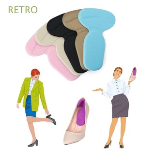 RETRO Moda Mujer Almohadillas de zapatos Antideslizante Plantilla de tacon alto Insertar Plantilla Silicona Nuevo Cojin en forma de T Comodo Pie protector/Multicolor (1)