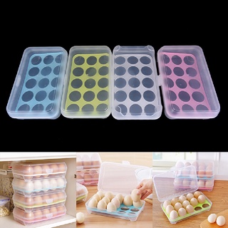 [buildvitop] Caja De Almacenamiento De Huevos De Plástico Para Refrigerador , 15 , Recipiente Alimentos , .