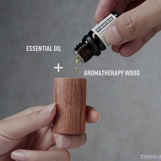 ☁ Aceite esencial de madera difusa -difusor de aromaterapia para aceites esenciales- coche de madera difusa - refrescante - ayuda para dormir ☞Sunny