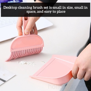 Dustpan escoba conjunto Mini sartén de polvo suave cerdas cepillo fregador para mesa escritorio encimera Key Board holidayscome