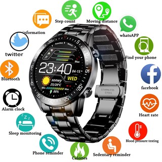 lige 2020 moda círculo completo pantalla táctil para hombre relojes inteligentes ip68 impermeable deportes fitness reloj de lujo smart watch para hombres