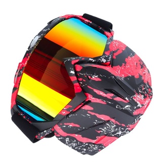 Gafas de motocicleta CCTV máscara CS/ paintball/esquí/ciclismo/ciclismo/Halloween/disfraz bola-uv protección contra viento y niebla desmontable ajustable gafas tácticas (3)