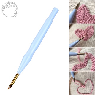 Adjustable Punch Needle Stitching Kit Rug Yarn Needle Embroidery Pen Felting Threader Needles (1)