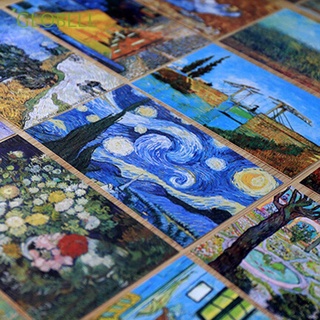 GLOBELL 30 PCs/lot Classic Marcador Nuevo Tarjetas postales Van Gogh pintura al oleo Decoraciones DIY Regalo Office & school supplies Colorido Retro
