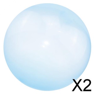 [shasha] 2x burbuja inflable bola super stretch burbujas globo fiesta al aire libre azul l