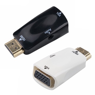 Adaptador compatible con HDMI a VGA hembra HD 1080P Cable convertidor para PC portátil (1)