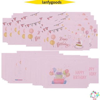 Lanfy 60Pcs decoración de cumpleaños etiquetas de alabanza paquete de fiesta feliz cumpleaños tarjeta para pequeñas invitaciones de tienda tarjetas de felicitación suministros para pequeñas empresas