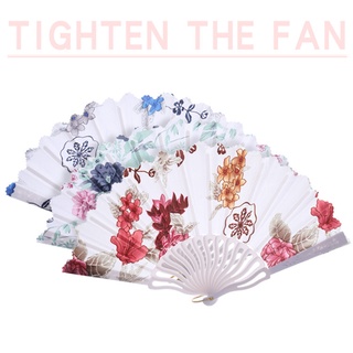 abanicos plegables de mano estilo chino pintado de plástico ligero ventiladores para suministros de boda
