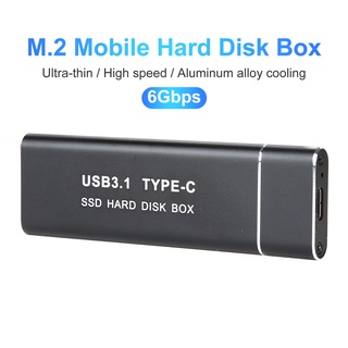 [shchuani] caja de disco duro móvil portátil usb 3.1 m.2 ngff de alta velocidad externa ssd