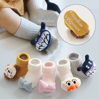 Calcetines de piso de bebé antideslizantes/recién nacidos calcetines de bebé/otoño e invierno terry dot pegamento de dibujos animados calcetines de navidad lindos calcetines de tubo