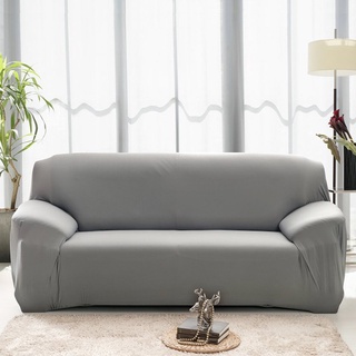 *QS Solid Color Sofa Cover All-inclusive High Elasticity Plush Sofa Cover