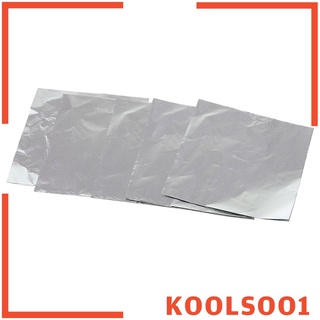 [koolsoo1] 100 piezas de láminas cuadradas de aluminio, caramelos, chocolate, decoración de boda