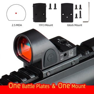 Vista de punto rojo SRO ajustable LED 2.5 MOA Mini RMR alcance colimador de visión Glock reflejo vista
